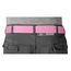 VINTAGE BASICS Unisex Stoffgürtel 130cm lang - 3,8cm breit - Herren und Damen Gürtel - Stufenlos verstellbarer Canvas Belt - Metallschnalle Rosa