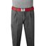 VINTAGE BASICS Unisex Stoffgürtel 130cm lang - 3,8cm breit - Herren und Damen Gürtel - Stufenlos verstellbarer Canvas Belt - Metallschnalle Rot