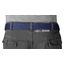 VINTAGE BASICS Unisex Stoffgürtel 130cm lang - 3,8cm breit - Herren und Damen Gürtel - Stufenlos verstellbarer Canvas Belt - Metallschnalle Blau