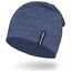 EMPIRELION 9" Multifunktionale Leichte Sommermütze Running Beanie-Mützen Skull Cap Radsport-Kappen Helmfutter Helm Unterziehmütze Schlaf Kappen für Damen Herren (Stahlblaue Melange)