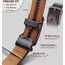 KEMISANT Gürtel Herren, Ledergürtel Ratsche Automatikschließe für Herren Business Anzug, 35mm Breit Gürtel,Größe Angepasst(Dunkelbraun,110cm/30-36" taille verstellbar)