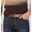 KEMISANT Gürtel Herren, Ledergürtel Ratsche Automatikschließe für Herren Business Anzug, 35mm Breit Gürtel,Größe Angepasst(Orangebraun-115cm/32-38" taille verstellbar)