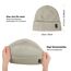 Wmcaps Beanie Mütze, Herren Winter Warme Unisex Wintermütze Strickmütze Dehnbare Weiche Wollmütze mit Bündchen und Dickem Warmem Futter Geschenke für Freundin männer Frauen, Hellgrau