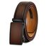 KEMISANT Gürtel Herren Gürtel Rachet Ledergürtel Verstellbar Golfgürtel Dress Gürtel Casual Jeansgürtel 35mm-Breite für Perfekte Passform(Dunkelbraun,140cm/42-48" taille verstellbar)