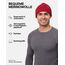 DANISH ENDURANCE Merino Mütze, Klassische Wollmütze, Warme Wintermütze, Thermo Beanie, Unisex, für Damen & Herren, Rot, One Size