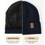 Wmcaps Beanie Mütze, Herren Winter Warme Unisex Wintermütze Strickmütze Dehnbare Weiche Wollmütze mit Bündchen und Dickem Warmem Futter Geschenke für Freundin männer Frauen （Navy Blau)