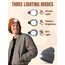 SPGOOD LED Beanie Beleuchtete Mütze mit Licht,Geschenke für Männer Winter Warm LED Mütze, Lampe Laufmütze für Angeln,Jogger,Camping,Laufen(Schwarz)