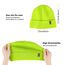 Wmcaps Beanie Mütze, Herren Winter Warme Unisex Wintermütze Strickmütze Dehnbare Weiche Wollmütze mit Bündchen und Dickem Warmem Futter Geschenke für Freundin männer Frauen, Neongrün