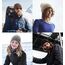 Wmcaps Beanie Mütze, Herren Winter Warme Unisex Wintermütze Strickmütze Dehnbare Weiche Wollmütze mit Bündchen und Dickem Warmem Futter Geschenke für Freundin männer Frauen, Marineblau/Weiß