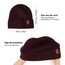 Wmcaps Beanie Mütze, Herren Winter Warme Unisex Wintermütze Strickmütze Dehnbare Weiche Wollmütze mit Bündchen und Dickem Warmem Futter Geschenk für Freundin männer Frauen (Burgunderrot)