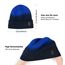 Wmcaps Beanie Mütze, Herren Winter Warme Unisex Wintermütze Strickmütze Dehnbare Weiche Wollmütze mit Bündchen und Dickem Warmem Futter Geschenke für Freundin männer Frauen, Tie-Dye Blau