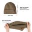 Wmcaps Beanie Mütze, Herren Winter Warme Unisex Wintermütze Strickmütze Dehnbare Weiche Wollmütze mit Bündchen und Dickem Warmem Futter Geschenk für Freundin männer Frauen (Braun )