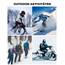 ROCKBROS Sturmhaube Balaclava Skimaske Winddicht Warm für Fahrrad Ski Motorrad Winter Unisex Einheitsgröße, Grau