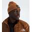 The North FACE Dock Worker Recycled Beanie | Deep Fit, Cuffed Wintermütze für Damen & Herren mit gewebtem Logopatch, Burnt Umbra, Einheitsgröße