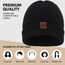 BARFULKER Beanie Mütze Damen Herren, Winter Warm Strickmütze Wintermützen Thermo Laufmützen Dehnbare Weiche Wollmütze mit Bündchen und Dickem Warmem Futter Geschenk Unisex,Schwarz