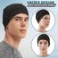 EINSKEY Fahrradmütze Unter Helm, Leichte Dünne Baumwollmütze für Herren und Damen, Perfekt als Schlafmütze, Laufmütze, Skull Cap oder Chemo Kopfbedeckung - 2er Pack