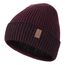 Wmcaps Mütze Herren Winter, Thermo Strickmützen für Herren, Warme Fleece Laufmütze Beanie Damen Herrenmütze Winter, Winddichte Wintermütze Männer Gefütterte und Gepolsterte(Burgunderrot + Schwarz)