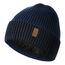 Wmcaps Mütze Herren Winter, Thermo Strickmützen für Herren, Warme Fleece Laufmütze Beanie Damen Herrenmütze Winter, Winddichte Wintermütze Männer Gefütterte und Gepolsterte(Marineblau+Schwarz)