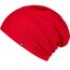 Enter the Complex® Leichte Beanie Mütze, Herren und Damen, Übergangsmütze, Herbst Winter und Frühling Sommer, Dünne Kopfbedeckung, Baumwolle (Jersey), L/XL, Rot