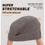 Wmcaps Mütze Herren Winter, Thermo Strickmützen für Herren, Warme Fleece Laufmütze Beanie Damen Herrenmütze Winter, Winddichte Wintermütze Männer Gefütterte und Gepolsterte Unisex-Mütze(Rauchgrau)