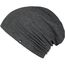 Enter the Complex® Leichte Beanie Mütze, Herren und Damen, Übergangsmütze, Sommer Beanie, Dünne Kopfbedeckung, Baumwolle (Jersey), L/XL, Dunkel Grau Meliert