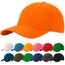 4sold Baseball Cap Unisex Baumwolle Baseball Mützen Reine Farbe Baseboard Baseballkappe (Orange)