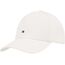 Tommy Hilfiger Herren Cap Flag Cotton 6 Panel mit Logo, Weiß (Ivory Silk), Einheitsgröße