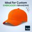 4sold Baseball Cap Unisex Baumwolle Baseball Mützen Reine Farbe Baseboard Baseballkappe (Orange)