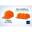 4sold Baseball Cap Unisex Baumwolle Baseball Mützen Reine Farbe Baseboard Baseballkappe (Orange)