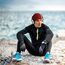 ALPIDEX Running Mütze Sportmütze Laufmütze Damen Herren Funktionsmütze One Size Thermo Kopfbedeckung Radfahren Winddicht Atmungsaktiv Skull Cap Fahrrad Unterziehmütze Unisex, Farbe:red