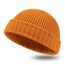 TOP-EX XL/XXL 100% Merino Wolle Trawler Beanie Herren Damen Fisherman Beanie Wintermuetze Strickmuetze Orange XL/XXL