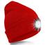SPGOOD LED Beanie Beleuchtete Mütze mit Licht,Geschenke für Männer Winter Warm LED Mütze, Lampe Laufmütze für Angeln,Jogger,Camping,Laufen(Rot)