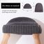 TOP-EX XL/XXL 100% Merino Wolle Fisherman Beanie Trawler Beanie Herren Damen Wintermuetze Strickmuetze Grau M/L
