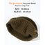 TOP-EX XL/XXL 100% Merino Wolle Trawler Beanie Herren Damen Fisherman Beanie Wintermuetze Strickmuetze Armeegrün M/L