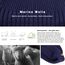 TOP-EX XL/XXL 100% Merino Wolle Fisherman Beanie Trawler Beanie Herren Damen Wintermuetze Strickmuetze Blau M/L