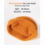 TOP-EX XL/XXL 100% Merino Wolle Trawler Beanie Herren Damen Fisherman Beanie Wintermuetze Strickmuetze Orange M/L
