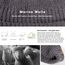 TOP-EX XL/XXL 100% Merino Wolle Fisherman Beanie Trawler Beanie Herren Damen Wintermuetze Strickmuetze Grau M/L