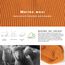 TOP-EX XL/XXL 100% Merino Wolle Trawler Beanie Herren Damen Fisherman Beanie Wintermuetze Strickmuetze Orange XL/XXL