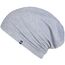 Enter the Complex® Leichte Beanie Mütze, Herren und Damen, Übergangsmütze, Sommer Beanie, Dünne Kopfbedeckung, Baumwolle (Jersey), L/XL, Hell Grau Meliert