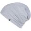 Enter the Complex® Leichte Beanie Mütze, Herren und Damen, Übergangsmütze, Sommer Beanie, Dünne Kopfbedeckung, Baumwolle (Jersey), L/XL, Hell Grau Meliert