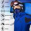 WTACTFUL Schlauchschal Herren Halbe Sturmhaube Motorrad Halstuch Herren Halswärmer Ski Mask Skimaske Halsschlauc Neck Gaiter Motorrad Gesichtsmaske für Winter Laufen Skifahren Snowboarden Blau