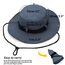 Favuit Sonnenhut, Boonie Hut Herren Damen Buschhut Breite Krempe Outdoor Hat UV Schutz Sonnenschutz Faltbar Wanderhut Fischerhut Gartenhut Anglerhut Buschhüte