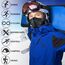WTACTFUL 2 Stück Schlauchschal Herren Halbe Sturmhaube Motorrad Halstuch Herren Halswärmer Ski Mask Skimaske Halsschlauc Neck Gaiter Motorrad für Winter Laufen Skifahren Snowboarden Schwarz #2