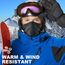 WTACTFUL 2 Stück Schlauchschal Herren Halbe Sturmhaube Motorrad Halstuch Herren Halswärmer Ski Mask Skimaske Halsschlauc Neck Gaiter Motorrad für Winter Laufen Skifahren Snowboarden Schwarz