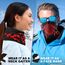WTACTFUL Schlauchschal Herren Halbe Sturmhaube Motorrad Halstuch Herren Halswärmer Ski Mask Skimaske Halsschlauc Neck Gaiter Motorrad Gesichtsmaske für Winter Laufen Skifahren Snowboarden Rot