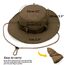 Favuit Sonnenhut, Boonie Hut Herren Damen Buschhut Breite Krempe Outdoor Hat UV Schutz Sonnenschutz Faltbar Wanderhut Fischerhut Gartenhut Anglerhut Buschhüte