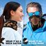 WTACTFUL Schlauchschal Herren Halbe Sturmhaube Motorrad Halstuch Herren Halswärmer Ski Mask Skimaske Halsschlauc Neck Gaiter Motorrad Gesichtsmaske für Winter Laufen Skifahren Snowboarden Orange