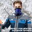 WTACTFUL Schlauchschal Herren Halbe Sturmhaube Motorrad Halstuch Herren Halswärmer Ski Mask Skimaske Halsschlauc Neck Gaiter Motorrad Gesichtsmaske für Winter Laufen Skifahren Snowboarden Blau
