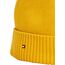 Tommy Hilfiger Herren Strickmütze Flag Cotton Beanie mit Kaschmir, Gelb (Countryside Yellow), Einheitsgröße