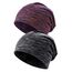 Kiiwah 2 Stück Beanie Mütze für Herren und Damen Streifen Slouch Unisex Stricken Beanie für den Frühling, Herbst und Winter